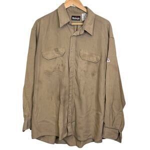 Bulwark Protective Apparel Tan Size XXL Button Up Nomex FR Shirt